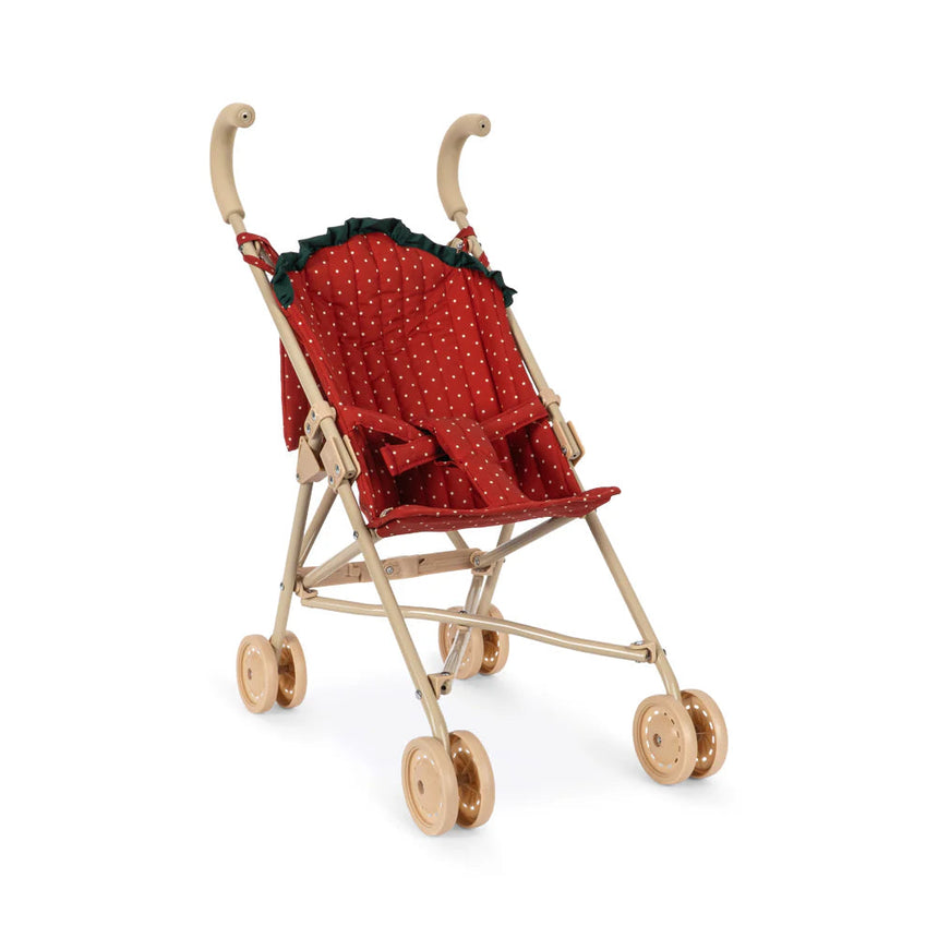 Konges Sløjd - Strawberry doll stroller - Fraise dot | Scout & Co