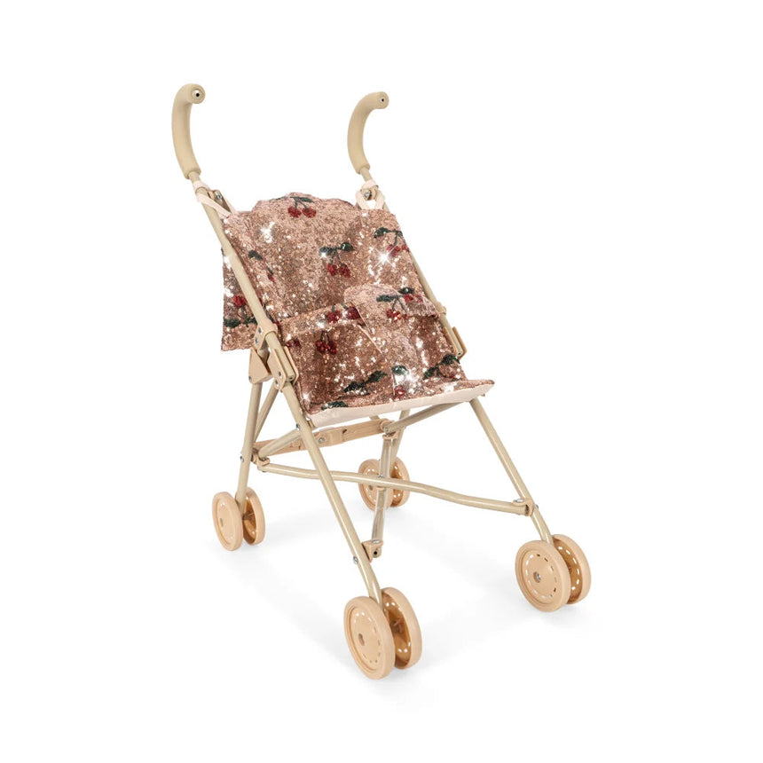 Konges Sløjd - Sparkly doll stroller - Cherry Sequin