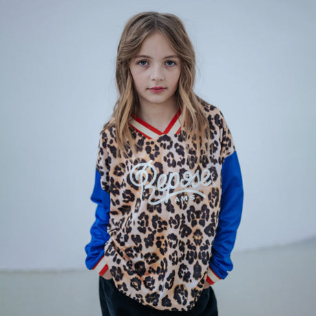 Repose AMS - Soccer tee - Leopard Glitch Colour Block | Scout & Co