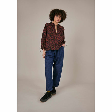 Sideline - Betty top - wine print | Scout & Co