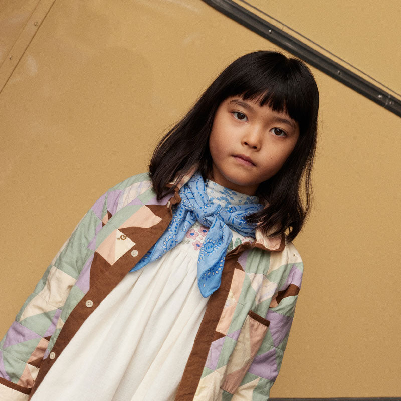 Apolina - Signature voile scarf - Book Blue | Scout & Co