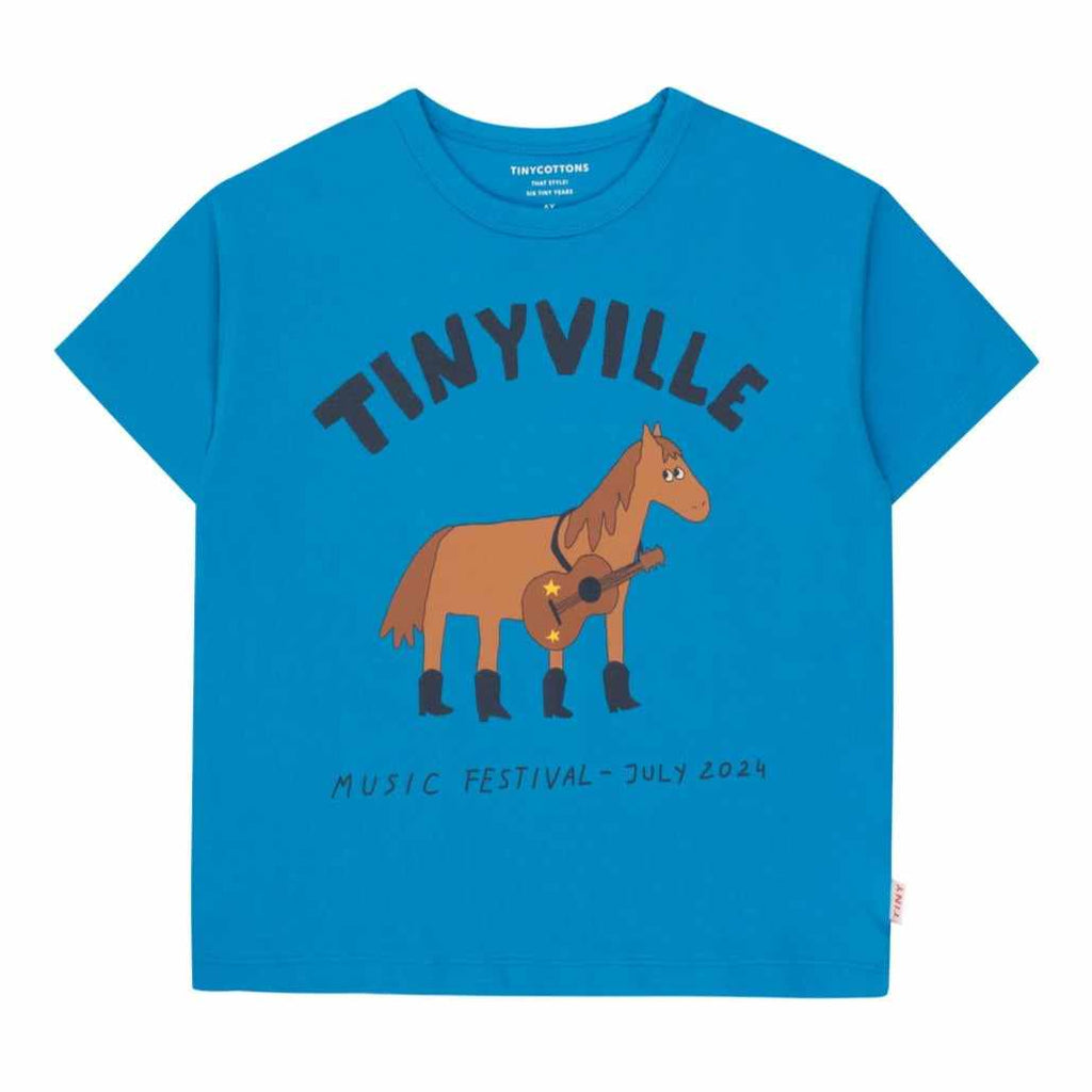 Tiny Cottons - Festival tee - blue | Scout & Co