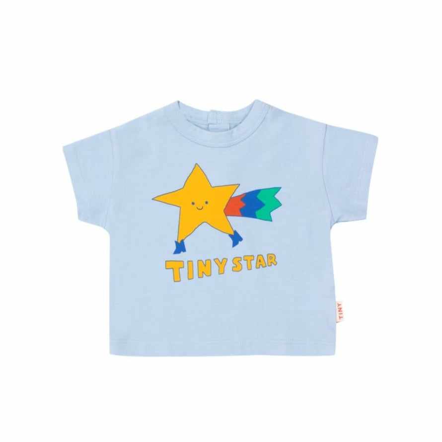 Tiny Cottons - Tiny Star tee - baby - blue-grey | Scout & Co