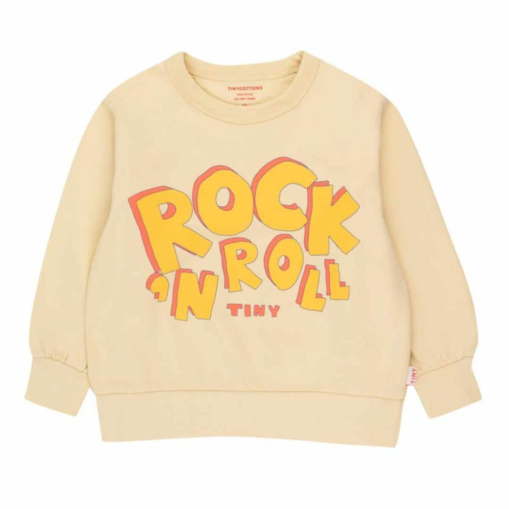 Tiny Cottons - Rock 'n' Roll sweatshirt - dusty yellow | Scout & Co