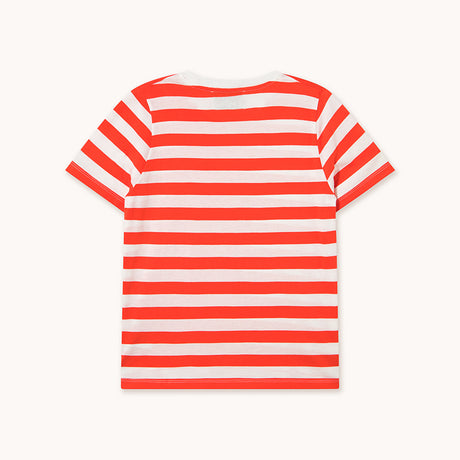 The Tiny Big Sister - Striped tee - off white / summer red | Scout & Co