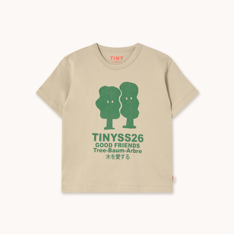 Tiny Cottons - Trees graphic tee - dark vanilla | Scout & Co