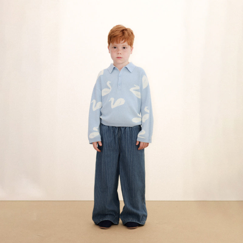 Tiny Cottons - Stripes denim pants | Scout & Co