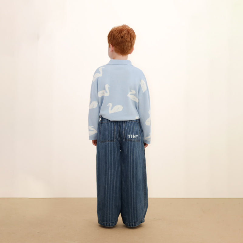 Tiny Cottons - Stripes denim pants | Scout & Co