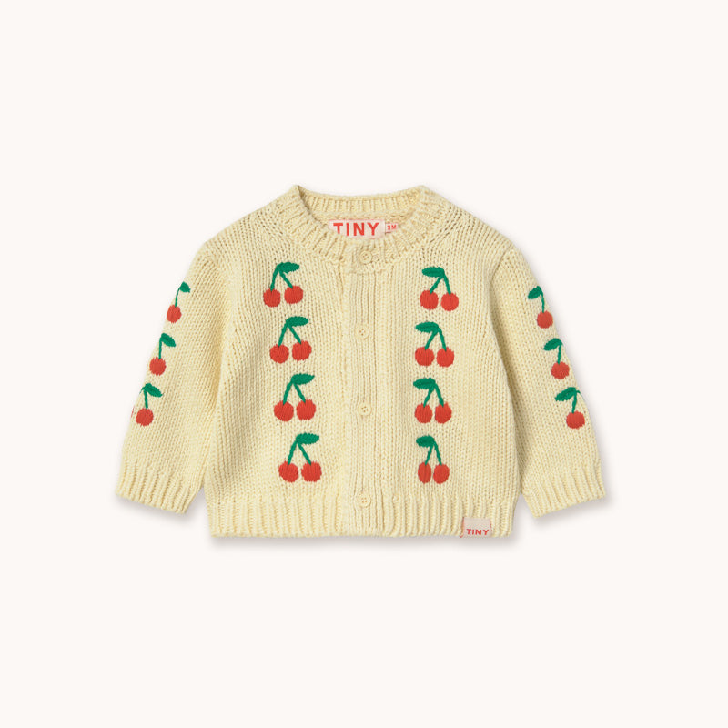 Tiny Cottons - Mini Cherries knitted cardigan - baby | Scout & Co