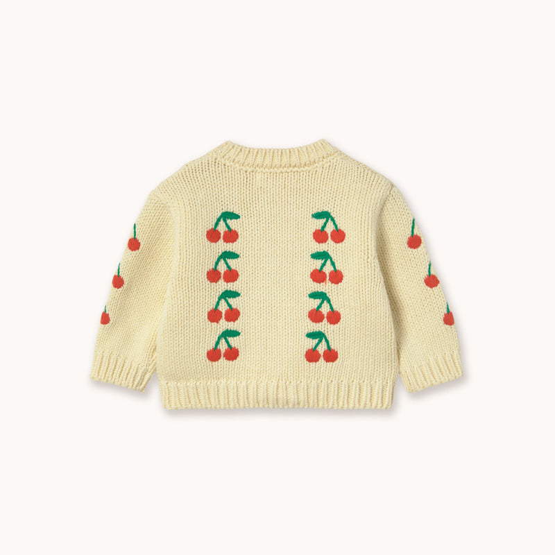 Tiny Cottons - Mini Cherries knitted cardigan - baby | Scout & Co