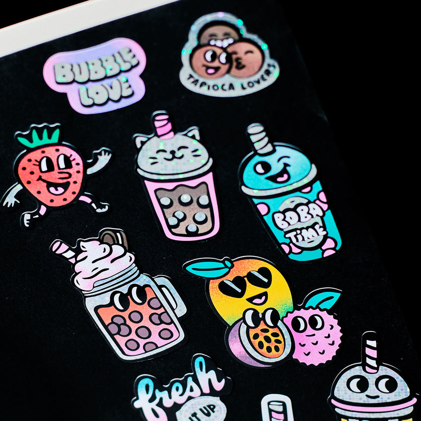 OMY - Fabulous Big vinyl stickers - Bubble Tea | Scout & Co