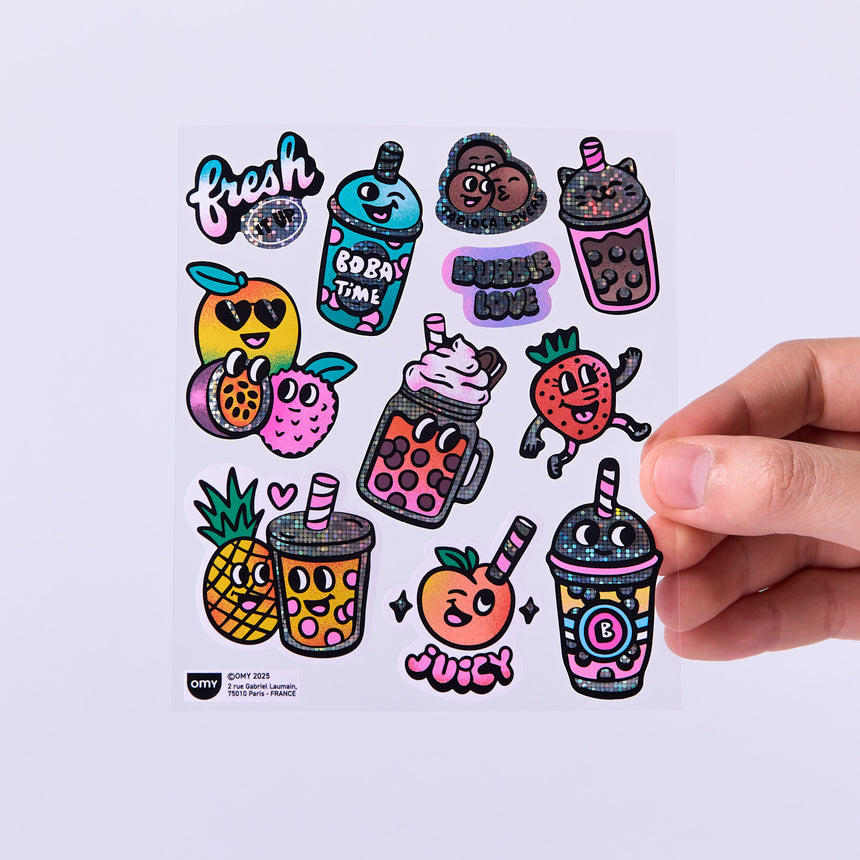 OMY - Fabulous Big vinyl stickers - Bubble Tea | Scout & Co