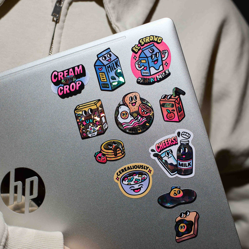 OMY - Fabulous Big vinyl stickers - Milk | Scout & Co
