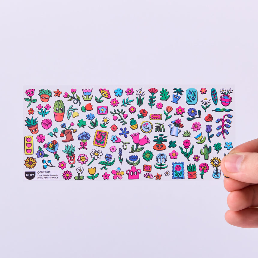 OMY - Fabulous Boutique fluoro stickers - Flower Shop