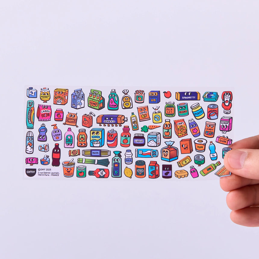 OMY - Fabulous Boutique mini vinyl stickers - Supermarket