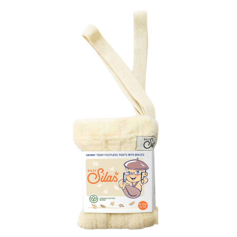 Silly Silas - Granny footless tights with braces - Lemon Icing