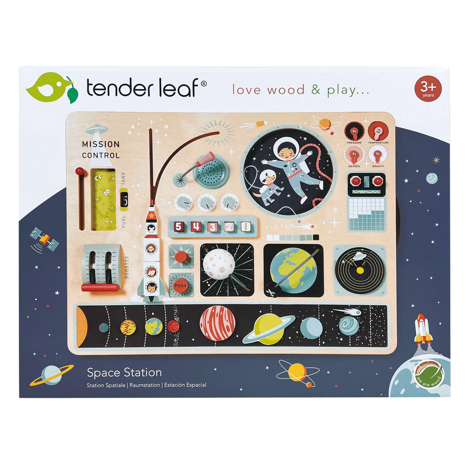 Tender Leaf Toys - Space Station busy board toy | Scout & Co