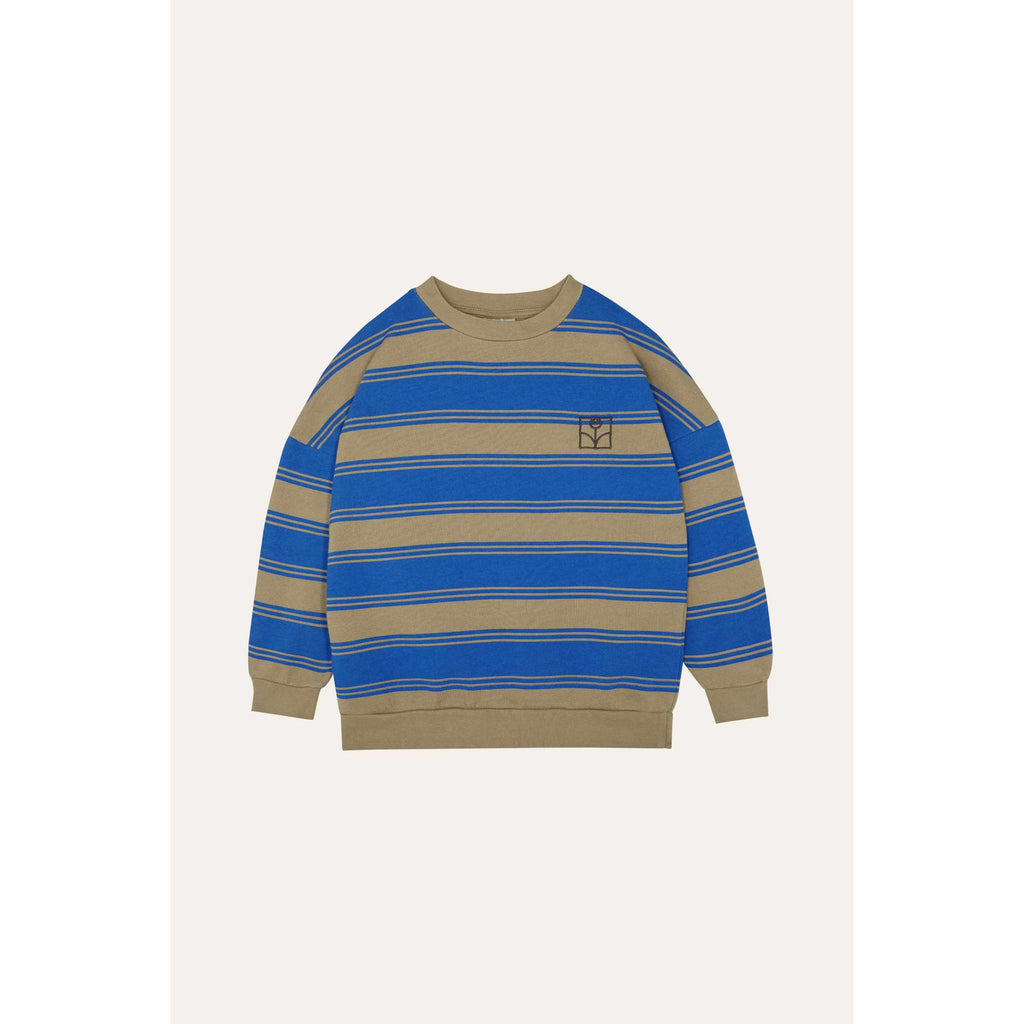 The Campamento - Blue stripes oversized sweatshirt | Scout & Co