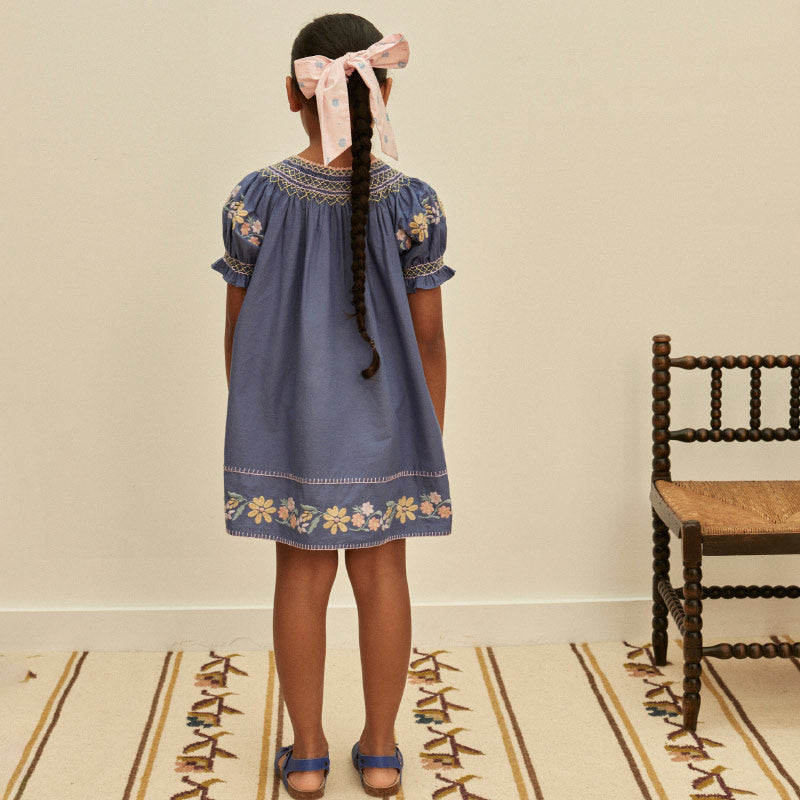Apolina - Verna smock dress - Azul | Scout & Co