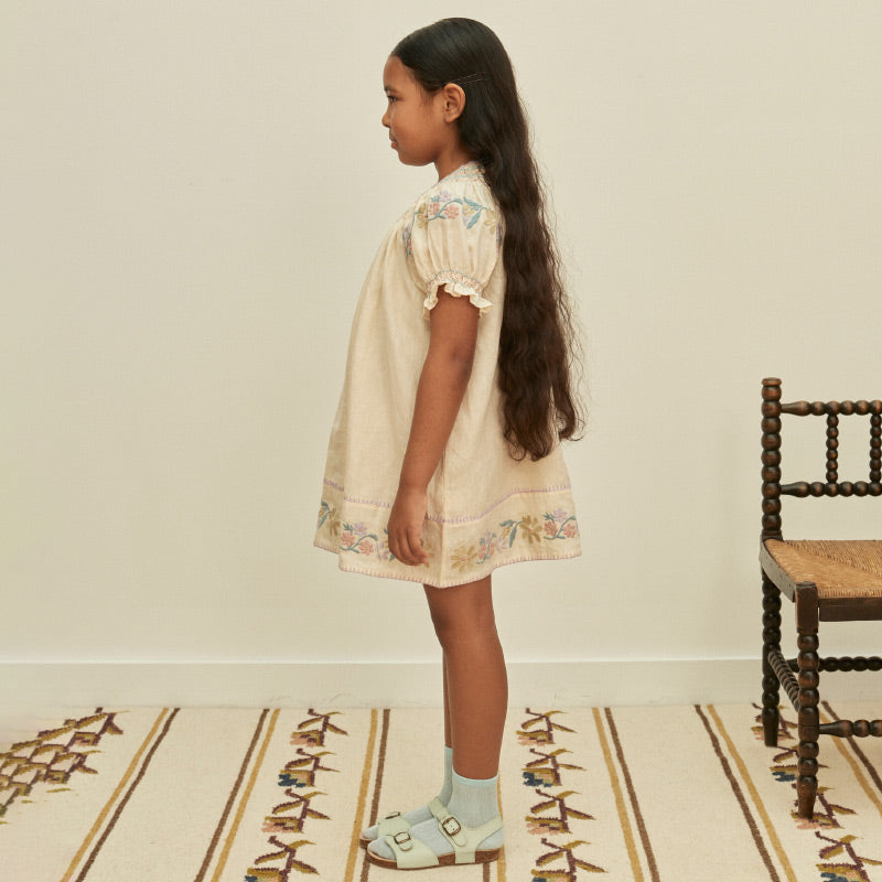 Apolina - Verna smock dress - Cream | Scout & Co