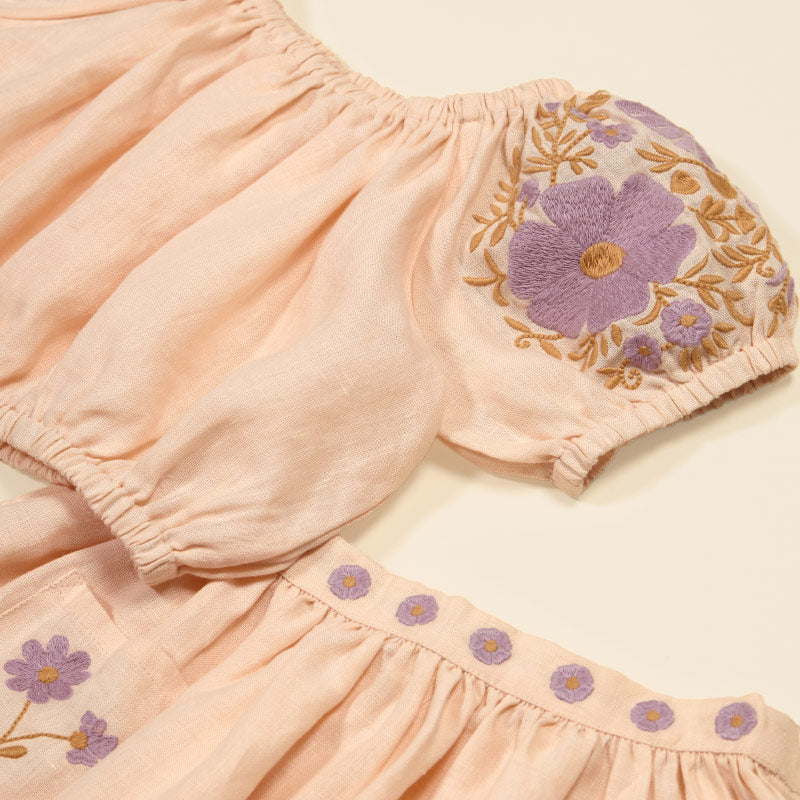 Apolina - Velma top and skirt set - Blush | Scout & Co