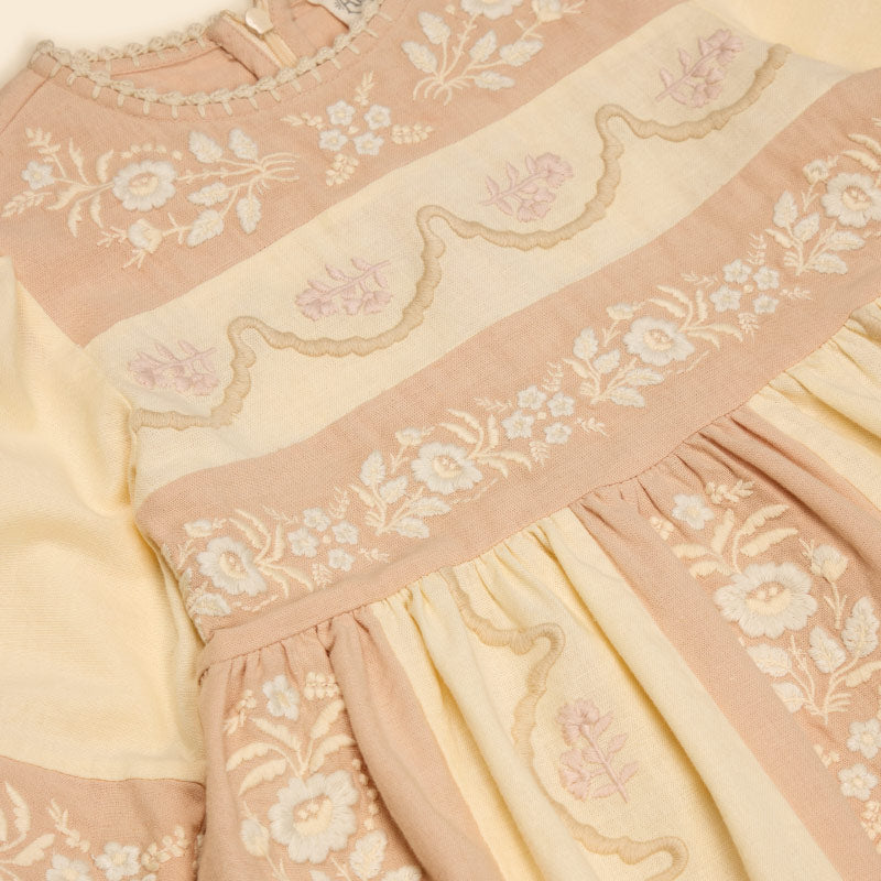 Apolina - Wilma dress - Dried Rose / Cream | Scout & Co