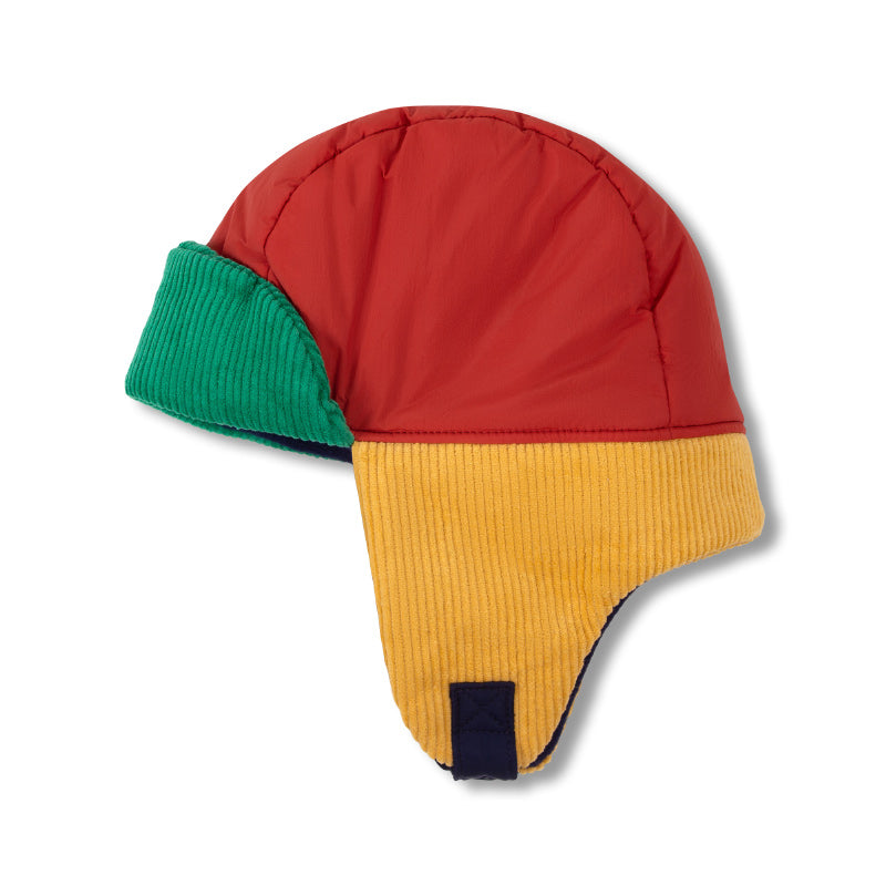 Wynken - Palette trapper hat - Brick red + green | Scout & Co