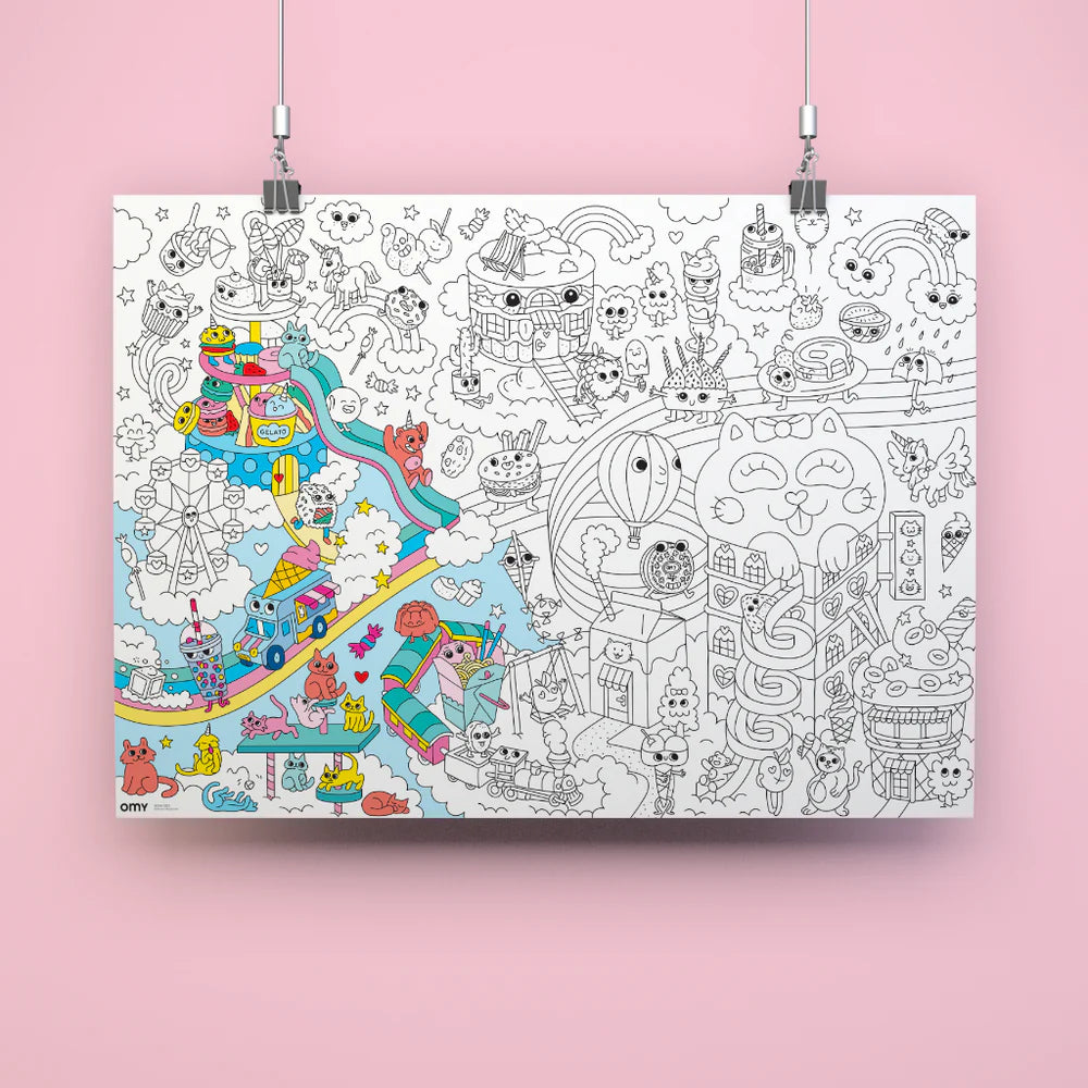 OMY - colouring poster - Kawaii | Scout & Co