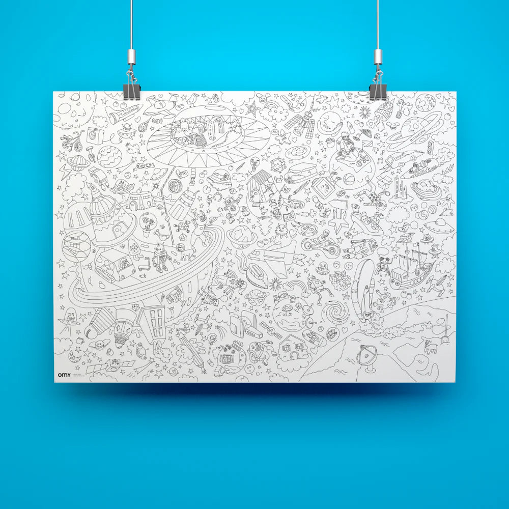 OMY - colouring poster - Cosmos | Scout & Co