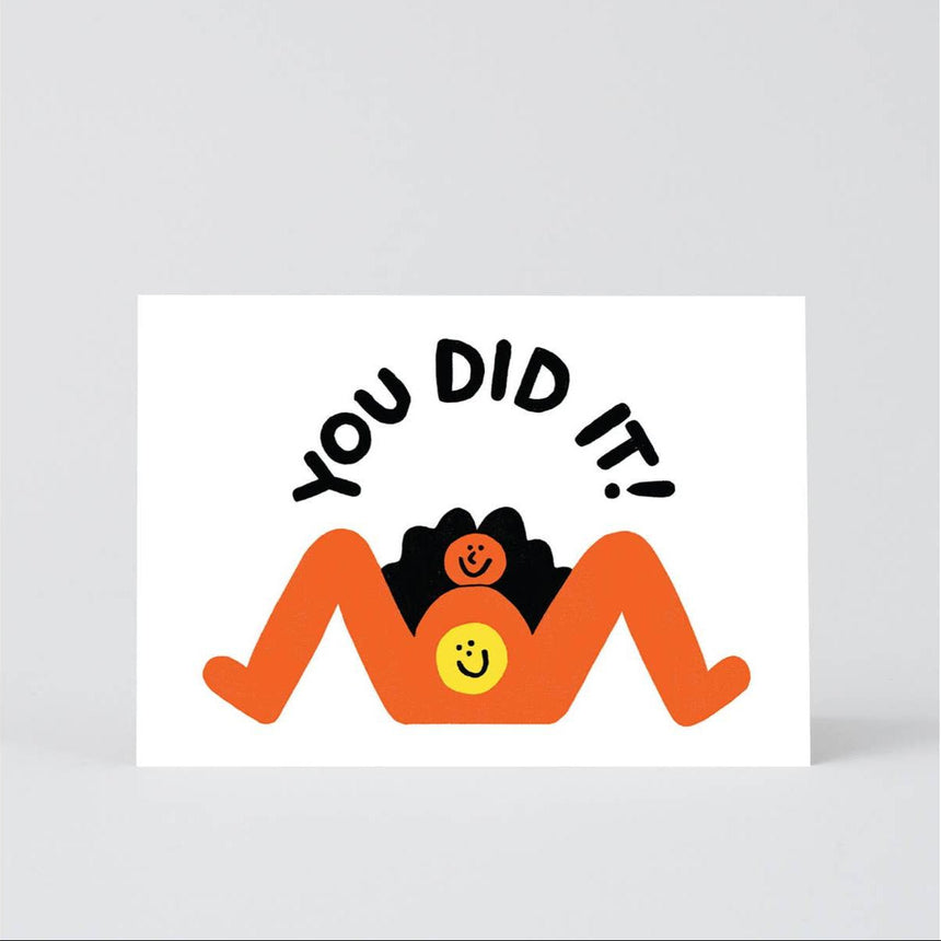 Wrap - 'You Did It!' new baby card | Scout & Co