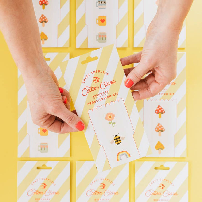 Cotton Clara - Bookish Cross Stitch Bookmark Kit | Scout & Co
