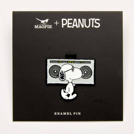 Magpie x Peanuts - Snoopy Music is Life Pin - Boombox | Scout & Co
