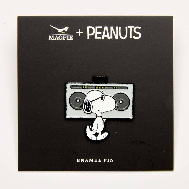 Magpie x Peanuts - Snoopy Music is Life Pin - Boombox | Scout & Co