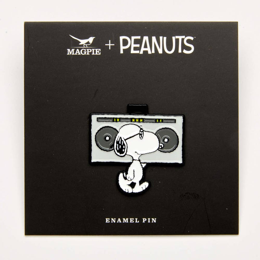 Magpie x Peanuts - Snoopy Music is Life Pin - Boombox | Scout & Co