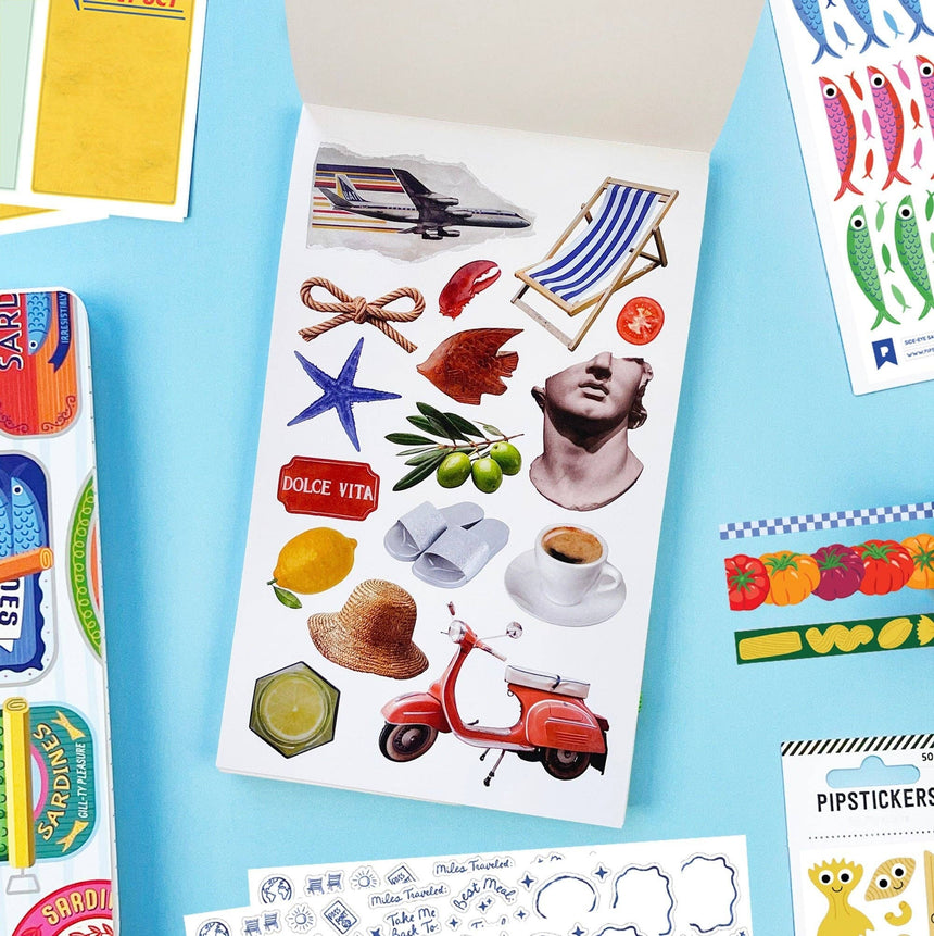 Pipsticks - La Dolce Vita junk journal sticker book | Scout & Co
