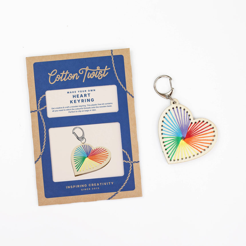 Cotton Twist - Heart keyring craft kit | Scout & Co