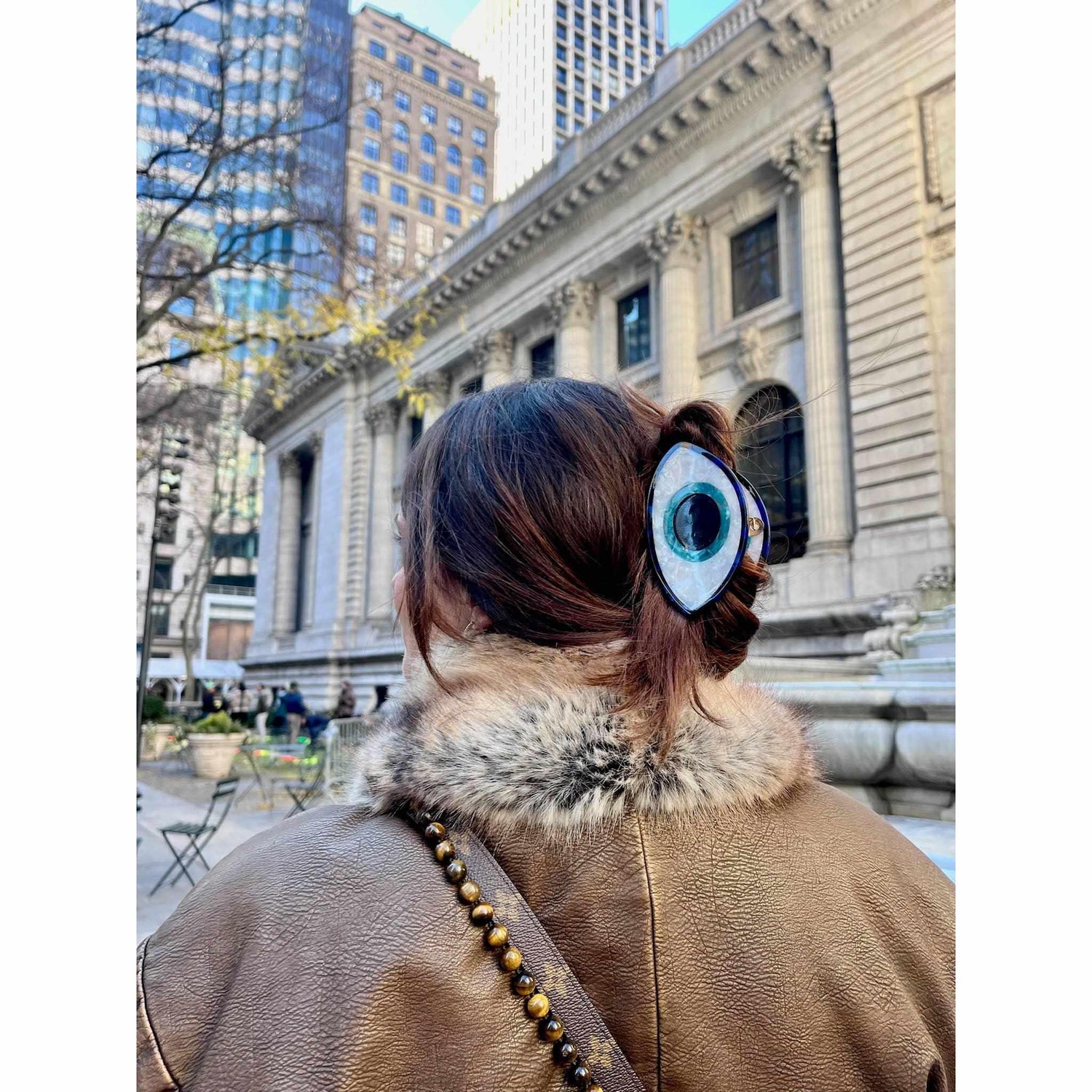 Solar Eclipse - Evil Eye handpainted hair claw | Scout & Co