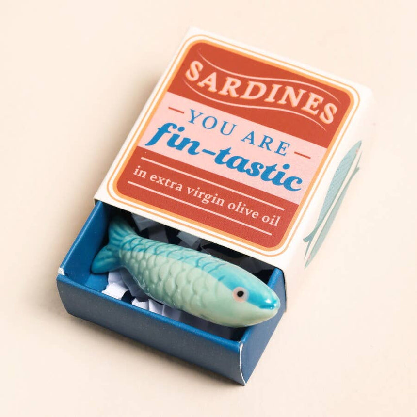 Lisa Angel - Tiny Matchbox Ceramic Token - Sardine | Scout & Co
