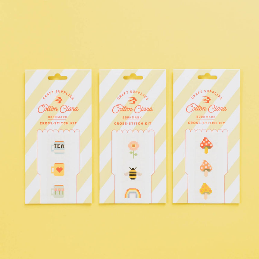 Cotton Clara - Nature Rainbow Cross Stitch Bookmark Kit | Scout & Co