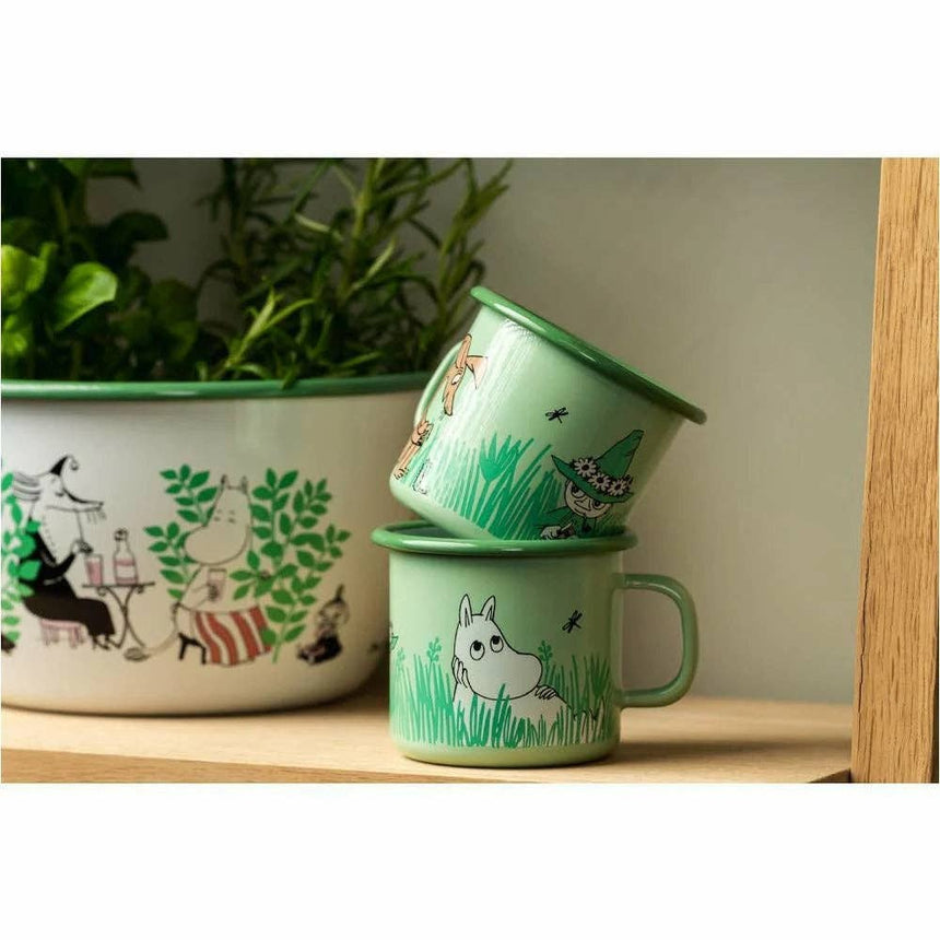 Muurla - Moomin enamel mug - In the Garden - Boys | Scout & Co