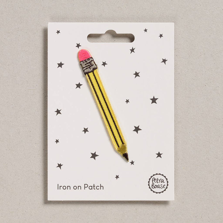 Petra Boase - Pencil Iron-On Embroidered Patch | Scout & Co