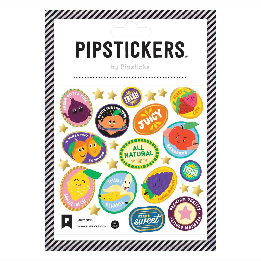 Pipsticks - Juicy Puns sticker sheet | Scout & Co