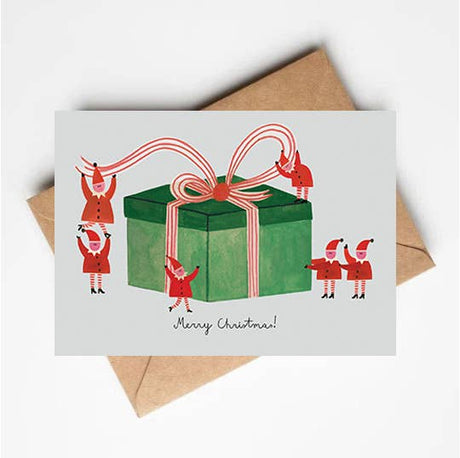 Daria Solak - Little Helpers Christmas present card | Scout & Co