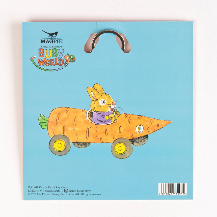 Magpie x Richard Scarry Carrot Car Key Charm | Scout & Co