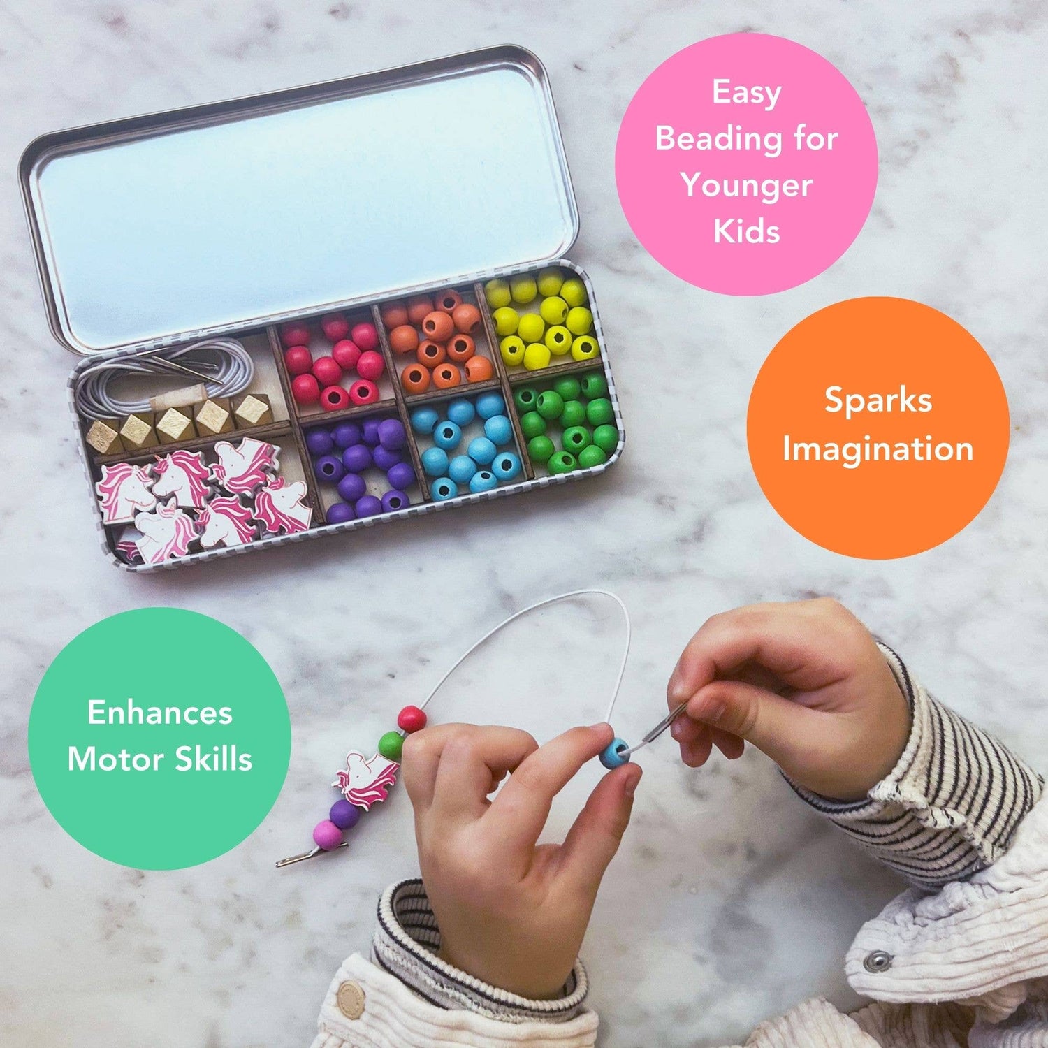Cotton Twist - Unicorn Bracelet Bead Kit | Scout & Co