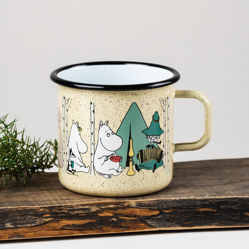 Muurla - Moomin enamel XL mug - Campers | Scout & Co