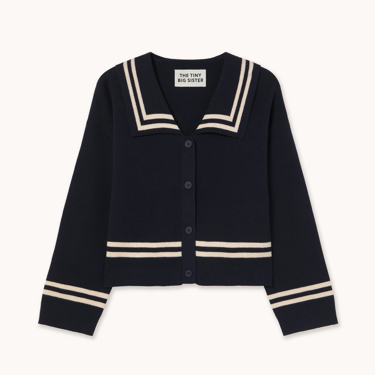 The Tiny Big Sister - Sailor cardigan - navy | Scout & Co