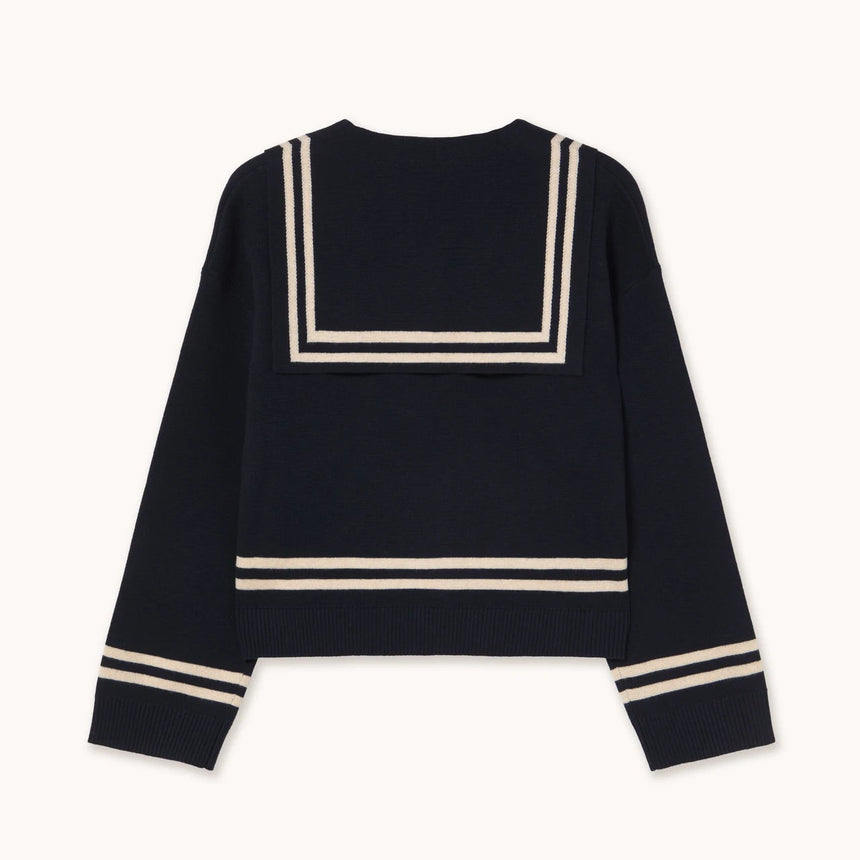 The Tiny Big Sister - Sailor cardigan - navy | Scout & Co