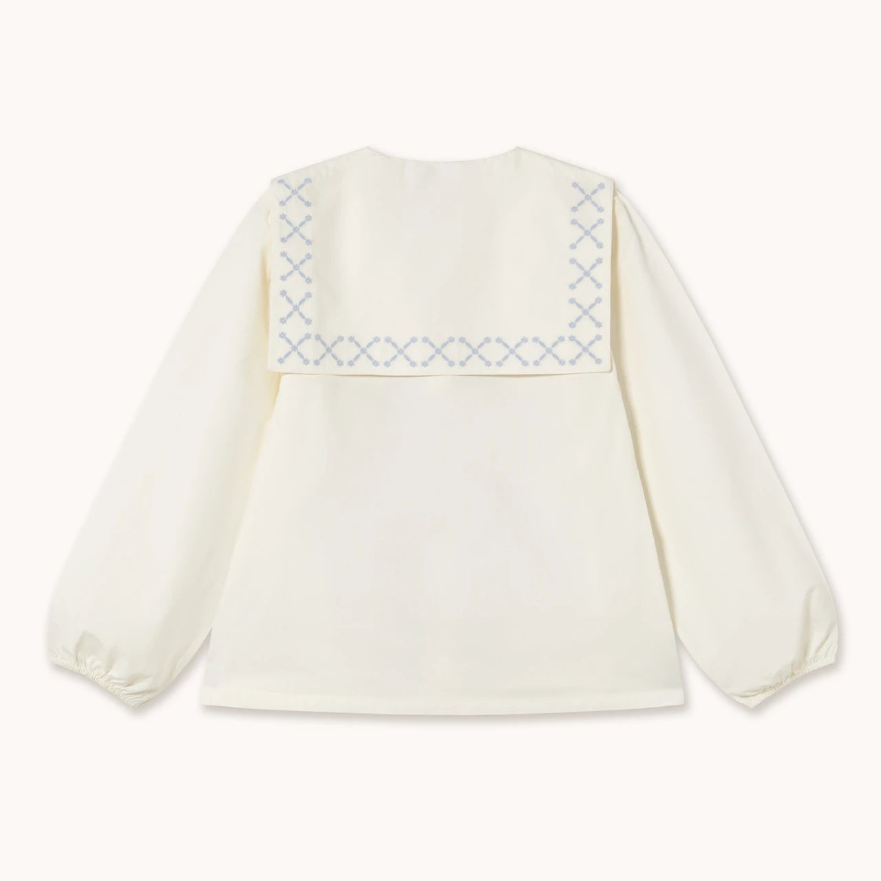 The Tiny Big Sister - Cross Flower embroidered blouse | Scout & Co