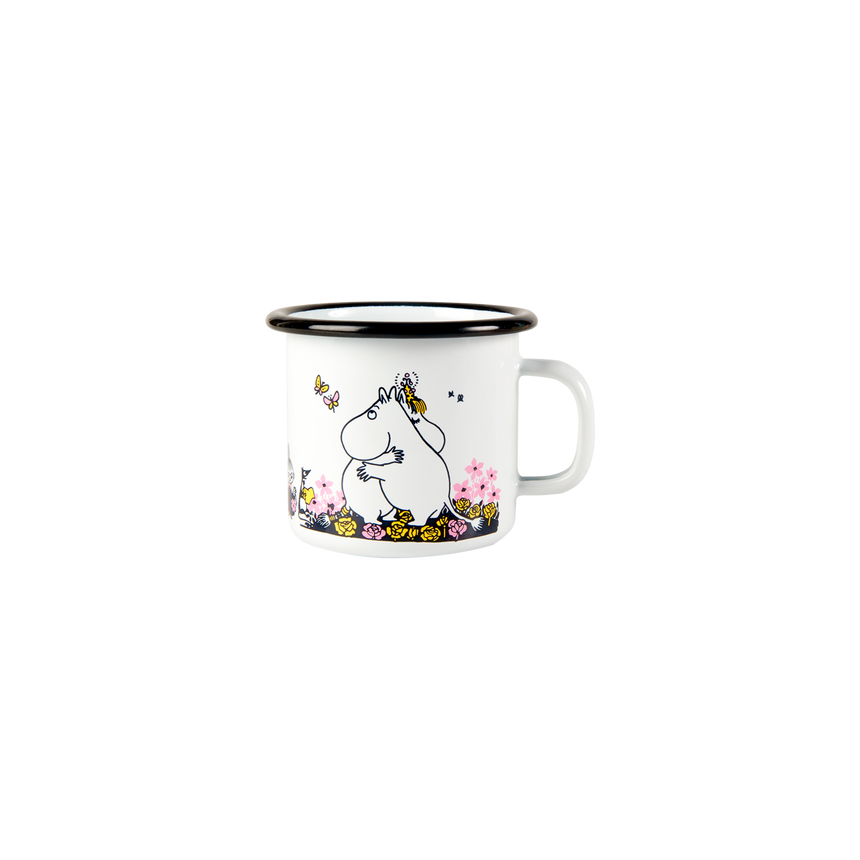 Muurla - Moomin enamel mug - Hug White | Scout & Co